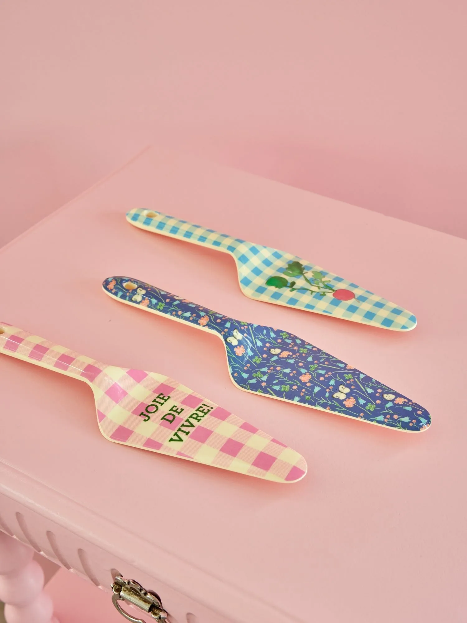 Rice cake server melamine 3 pieces, Multicolor RICE