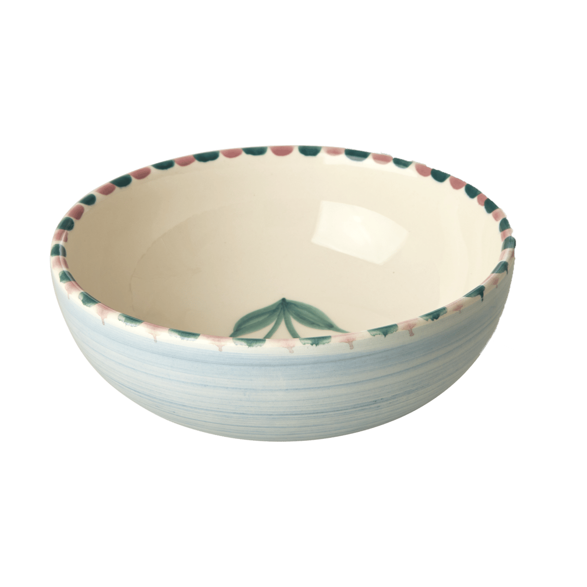 Rice ceramic bowl 35 cl Cherry-blue | Scandinavian Design | Breakfast bowls | Blue