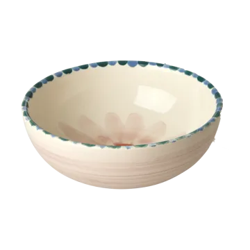 Rice ceramic bowl 35 cl - Soft Pink Flower-lavender - RICE