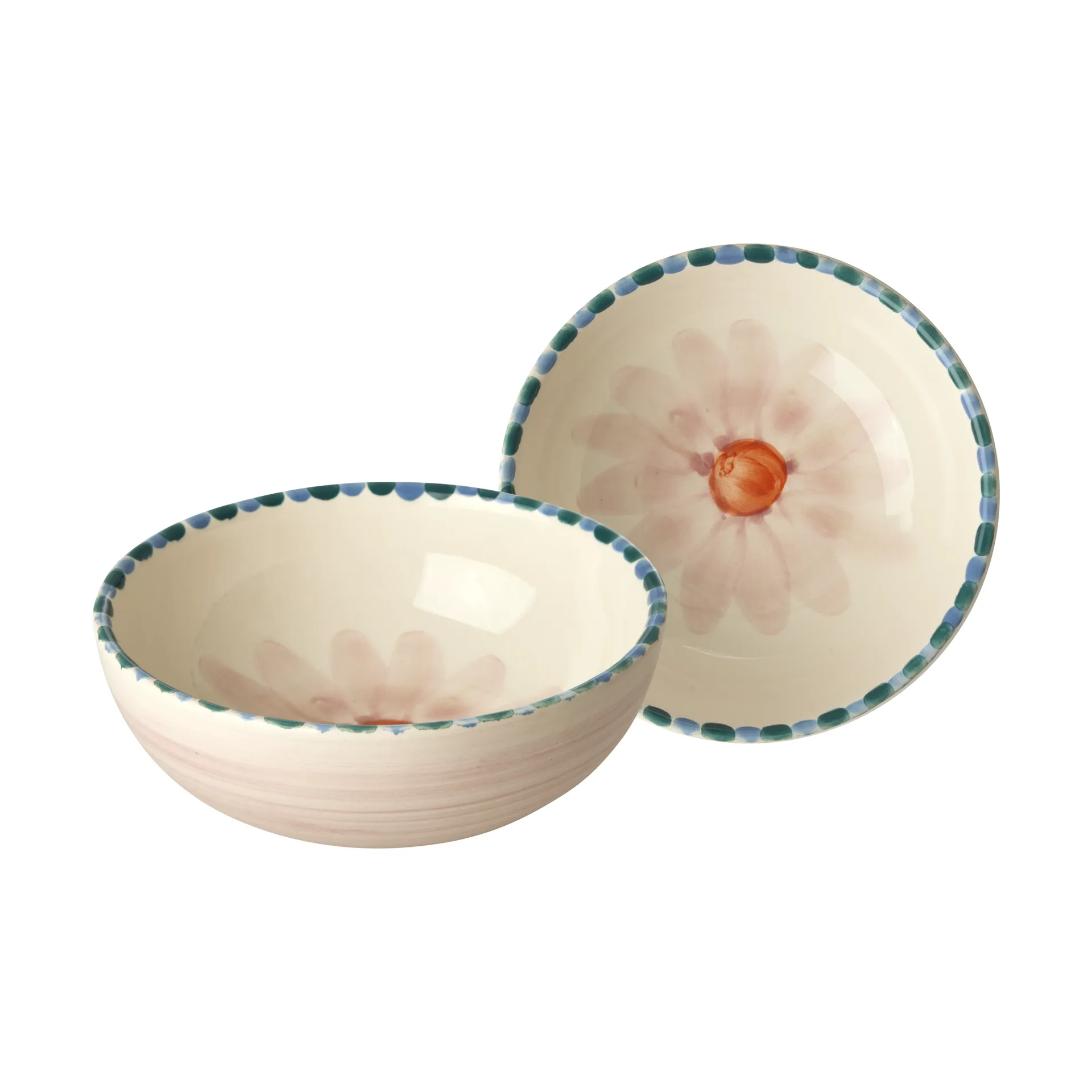 Rice ceramic bowl 35 cl, Soft Pink Flower-lavender RICE