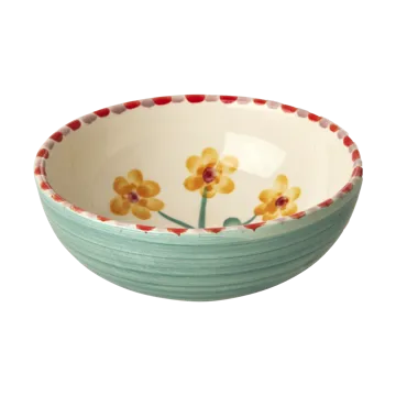 Rice ceramic bowl 35 cl - Yellow Flower-jade - RICE