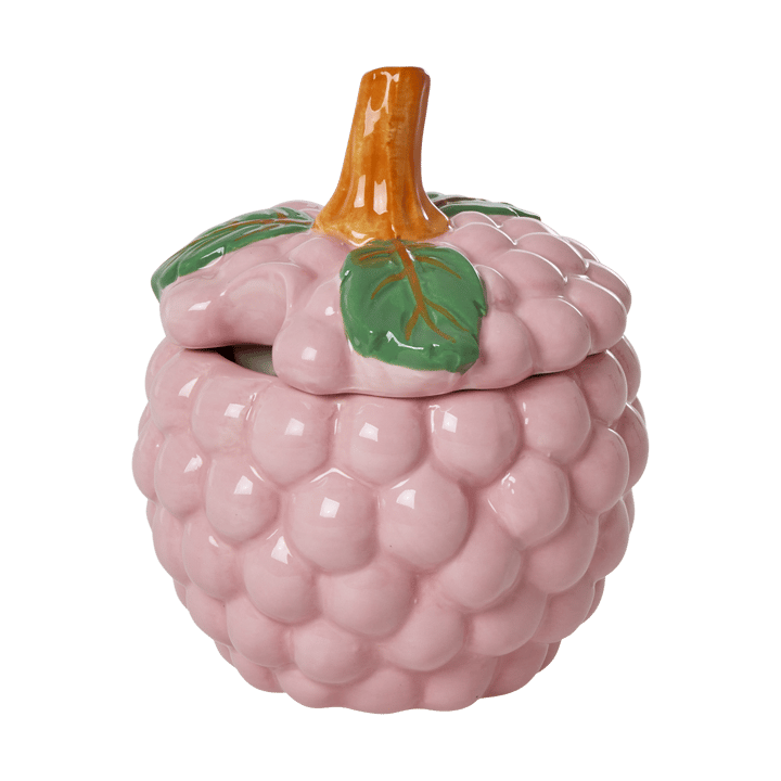 Rice ceramic bowl with lid - Pink - RICE