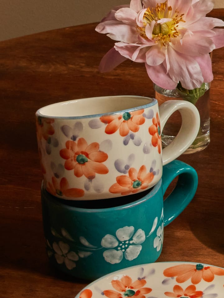 Rice ceramic cup 20 cl, Orange RICE
