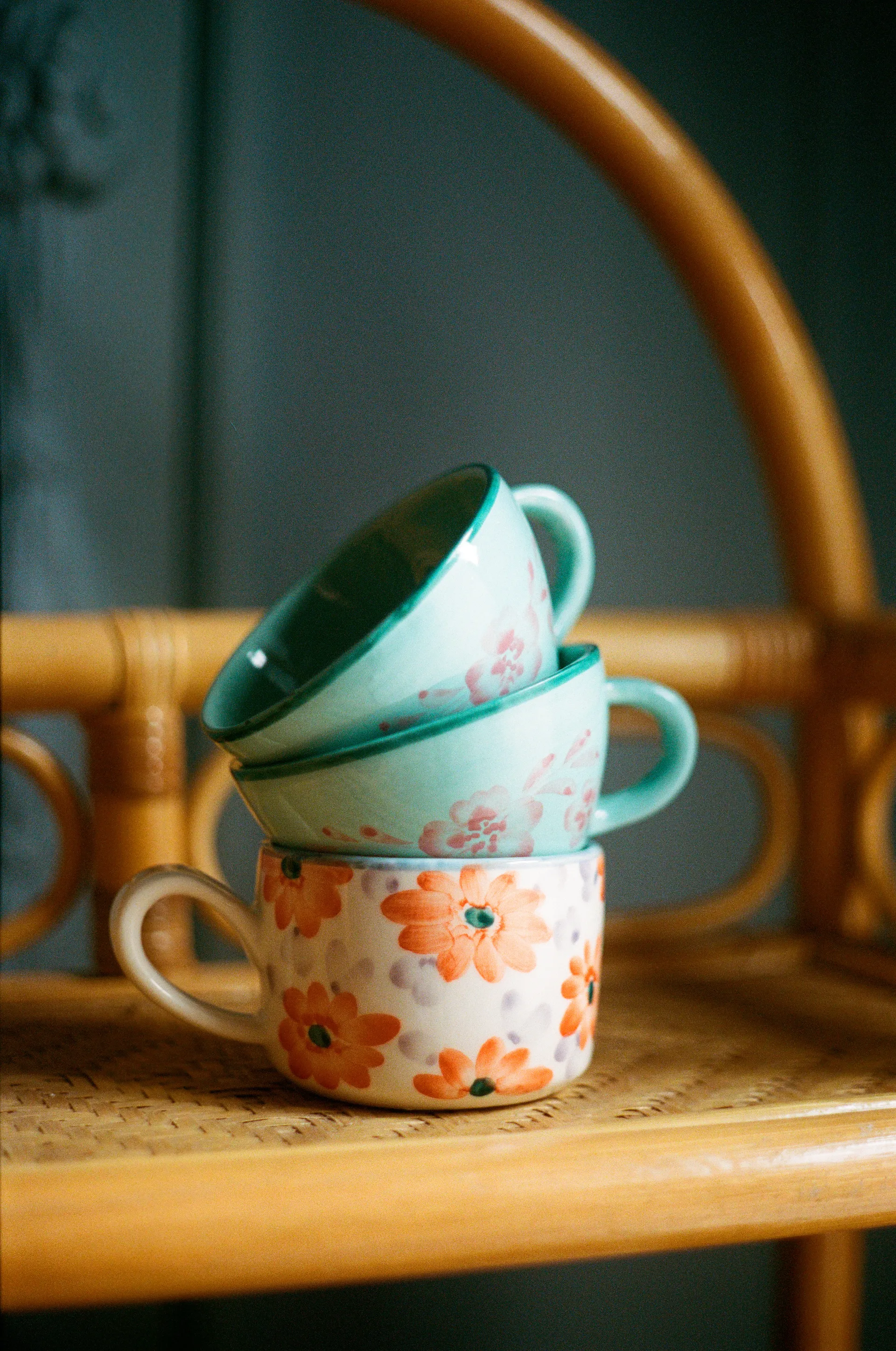 Rice ceramic cup 20 cl, Orange RICE