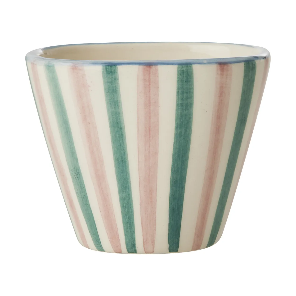 Rice ceramic espresso cup 7 cl Stripes | Scandinavian Design | Coffee cups | Pink