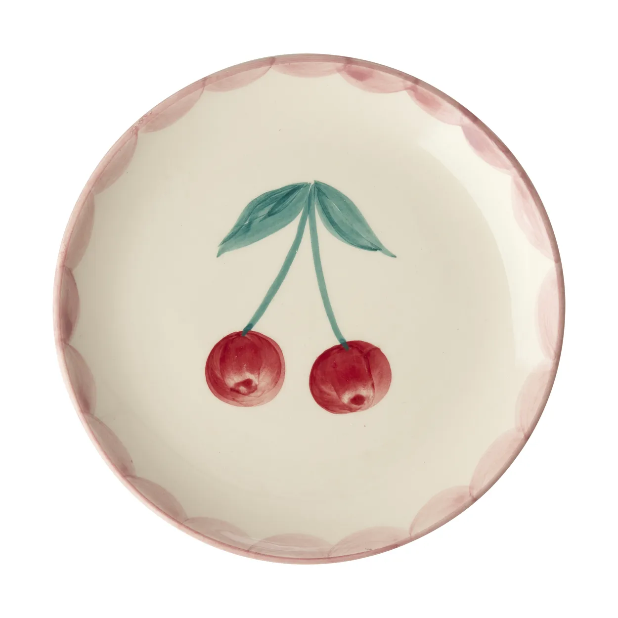 Rice ceramic plate o15 cm Cherry | Scandinavian Design | Dinner plates | Red