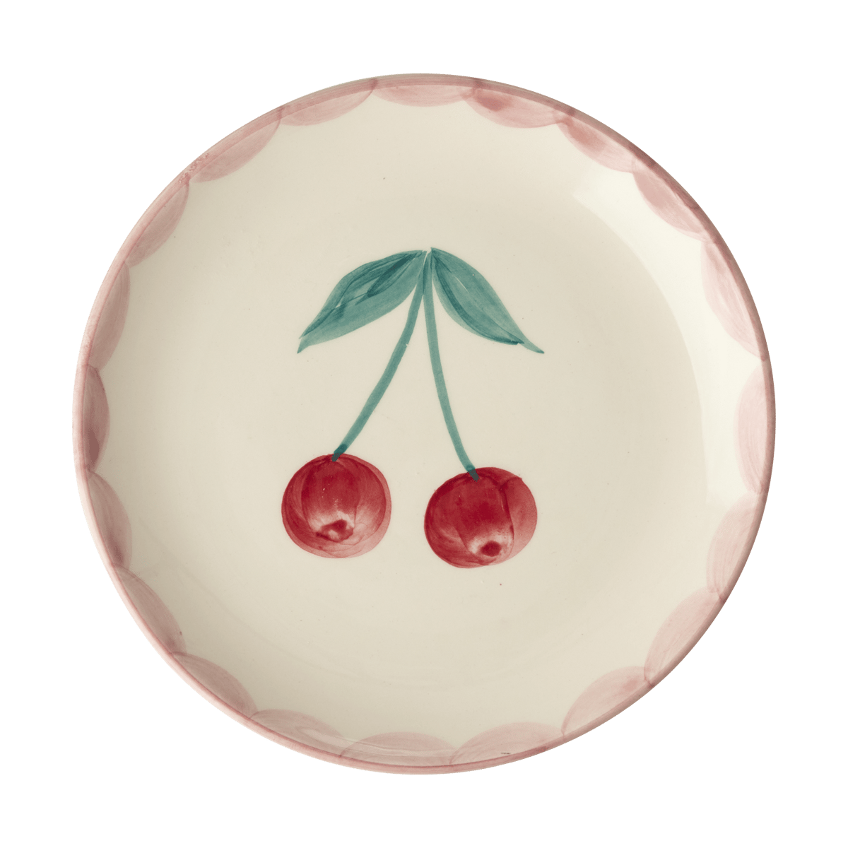Rice ceramic plate o15 cm Cherry | Scandinavian Design | Dinner plates | Red
