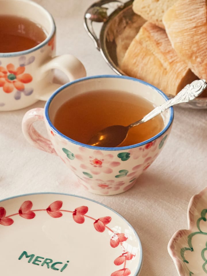 Rice ceramic teacup, Pink RICE