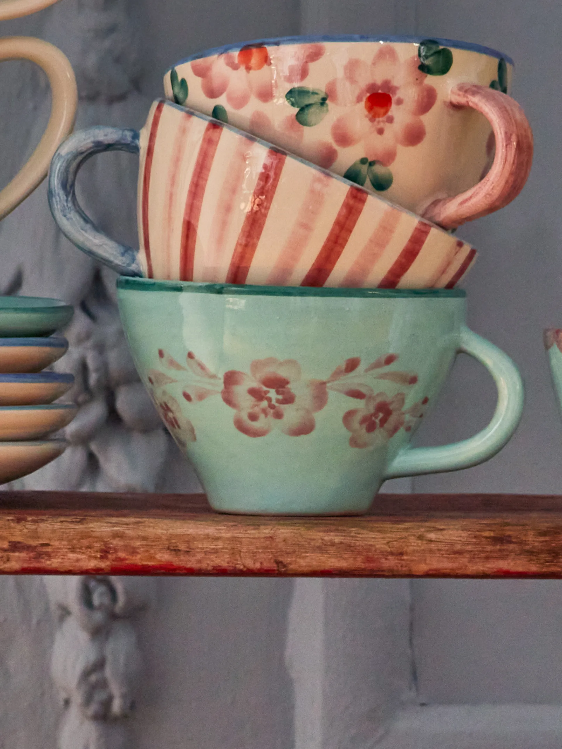 Rice ceramic teacup, Wine RICE