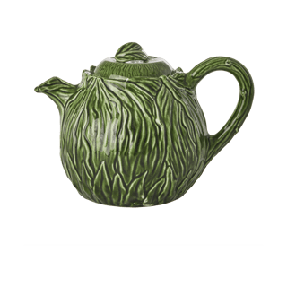 RICE Rice ceramic teapot 1.6 L Embossed kale design