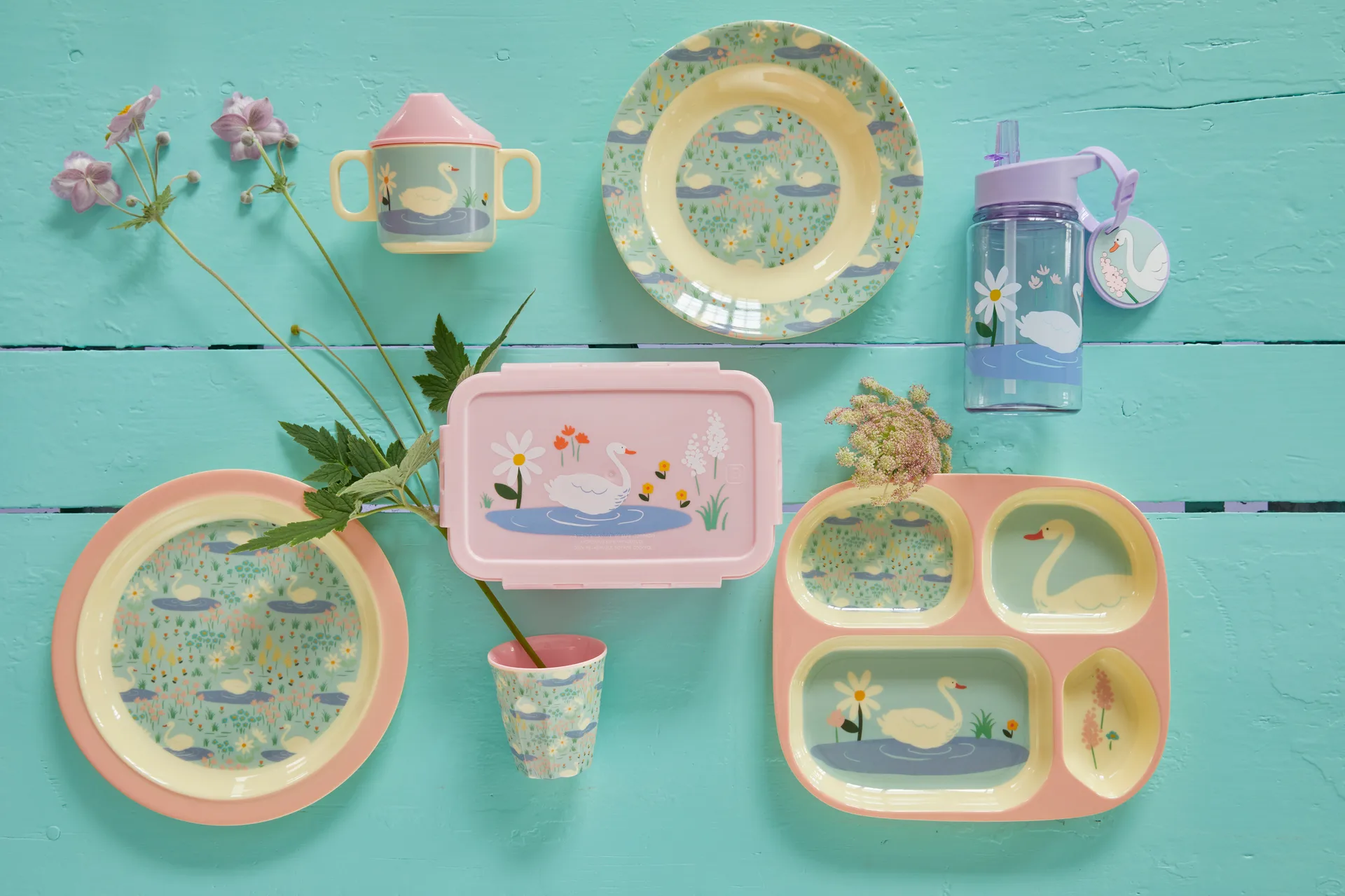 Rice children's cup melamine, Swan RICE