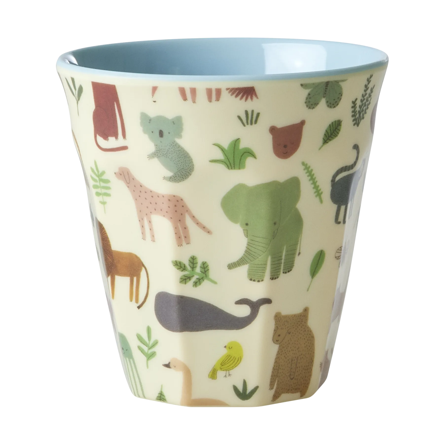 Rice children's cup melamine, Sweet Jungle Print-Soft blue RICE