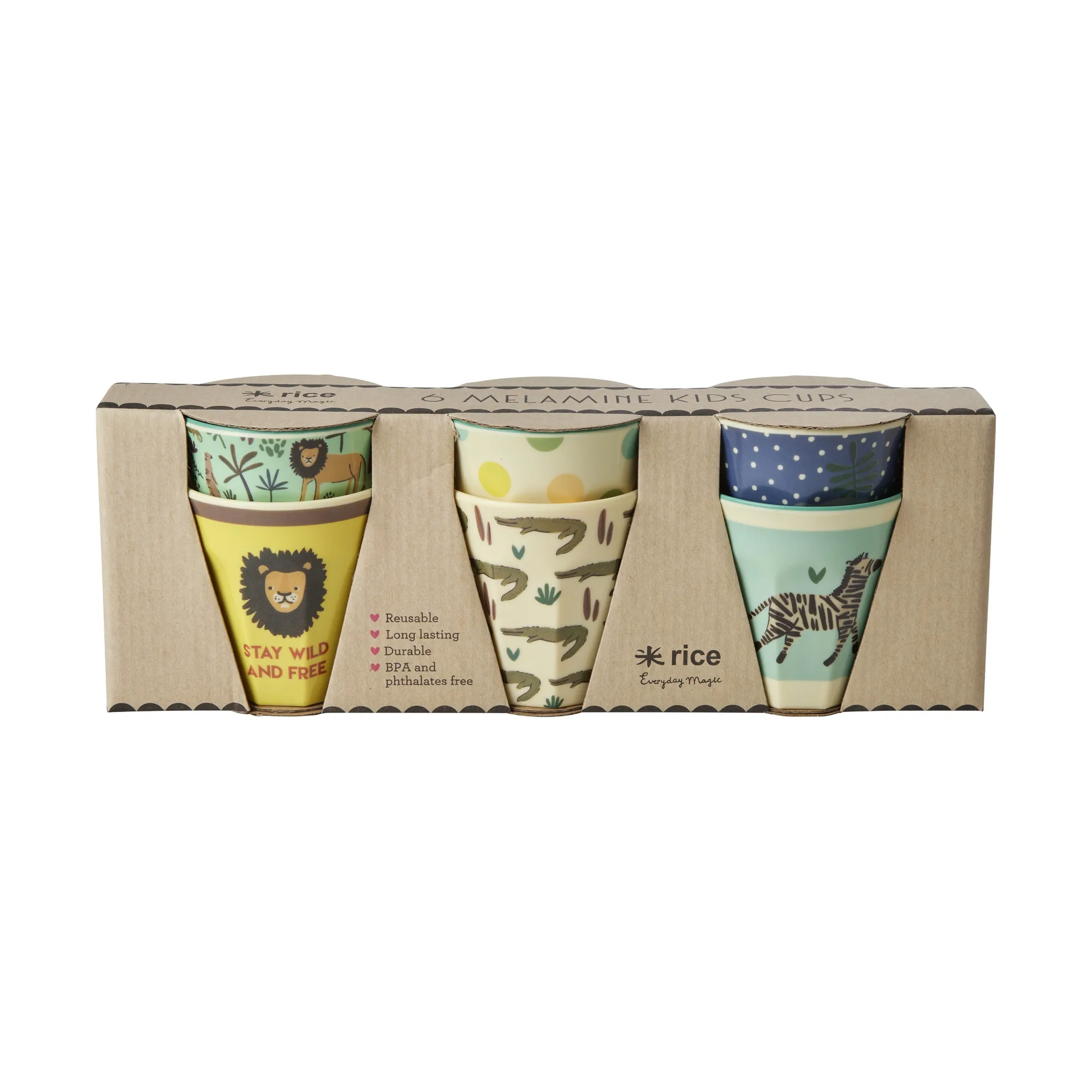Rice children's cup small 6-pack, Multi RICE