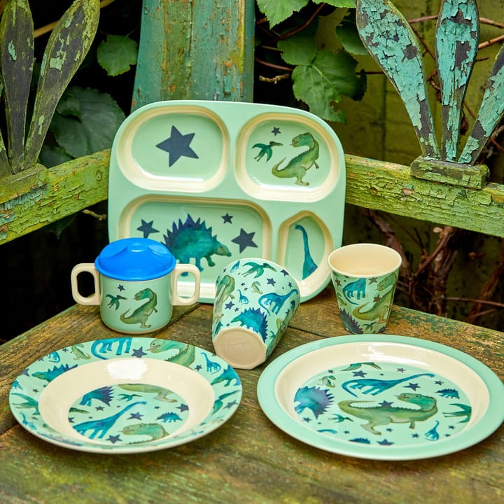 Rice children's dinnerware 4 pieces - Dinosaurs - RICE