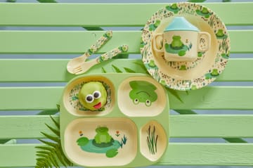 Rice children's dinnerware 4 pieces - Frog - RICE