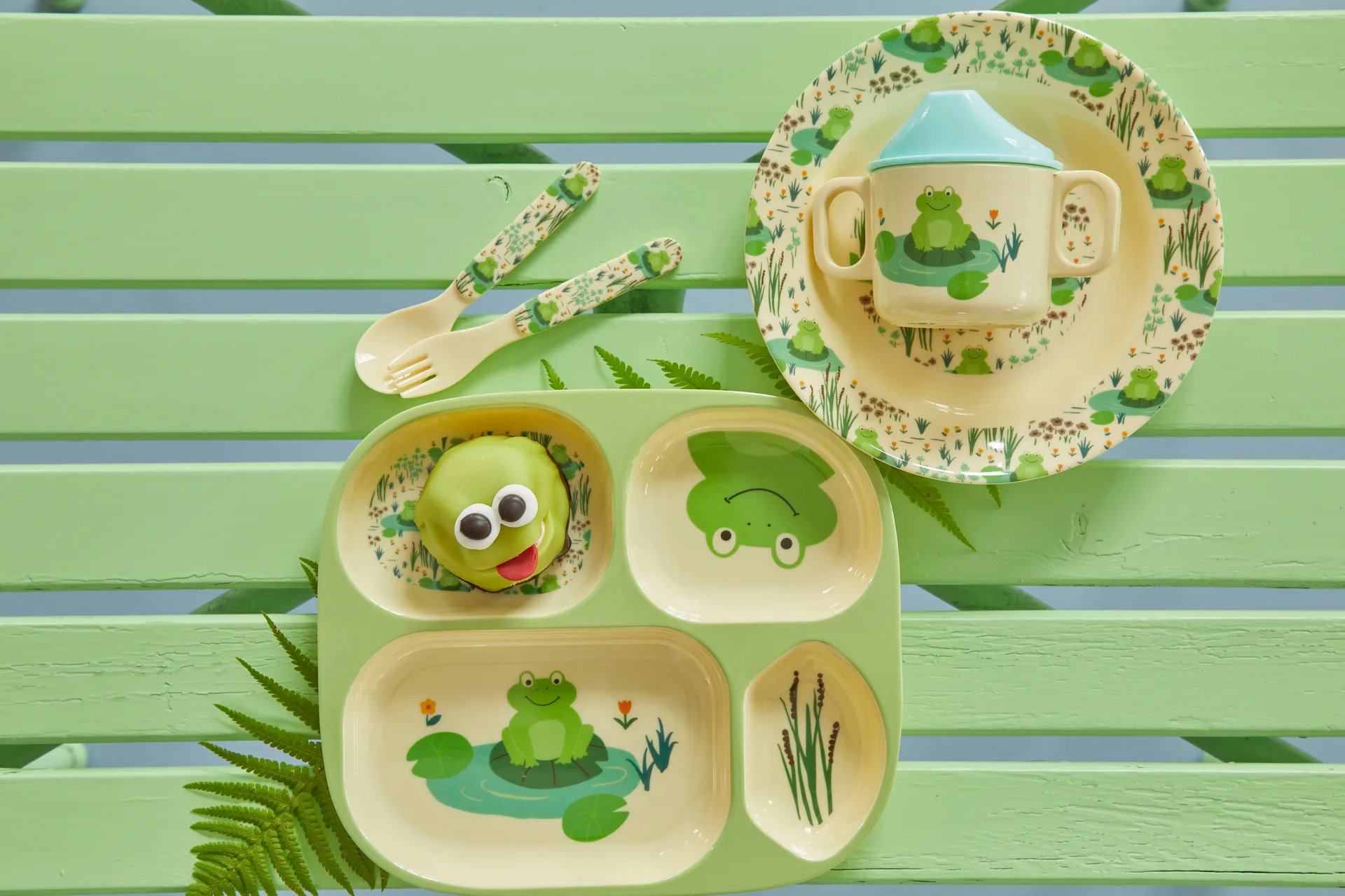 Rice children's dinnerware set 4 pieces, Frog RICE