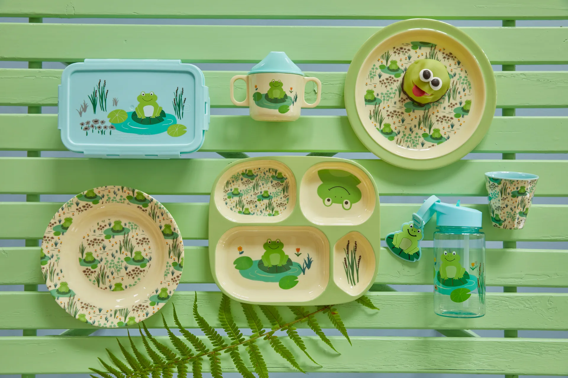 Rice children's dinnerware set 4 pieces, Frog RICE
