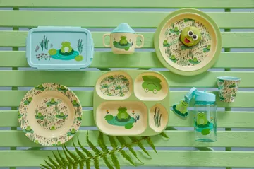 Rice children's dinnerware set 4 pieces - Frog - RICE