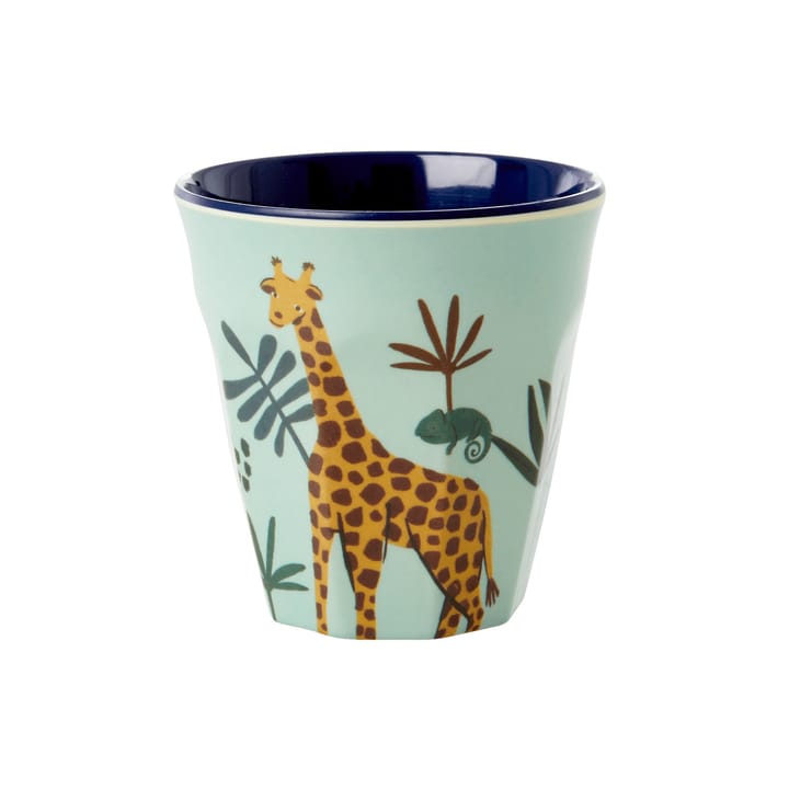 Rice children's mug Jungle animals - blue - RICE
