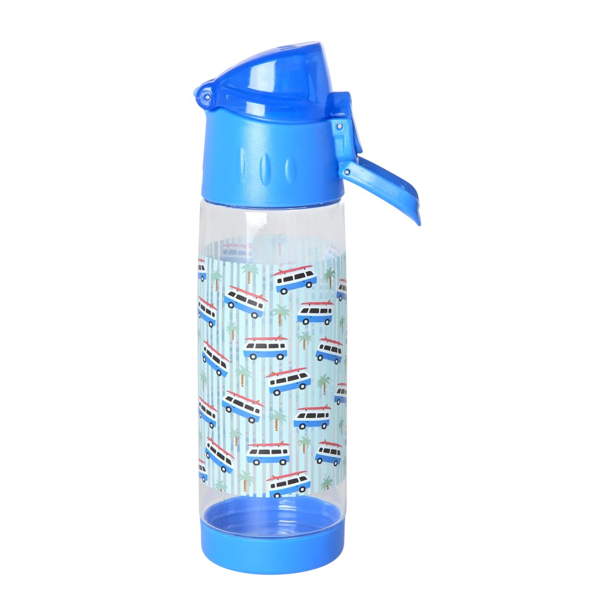Rice children's water bottle 50 cl Car print-blue | Scandinavian Design | Water bottles | Blue