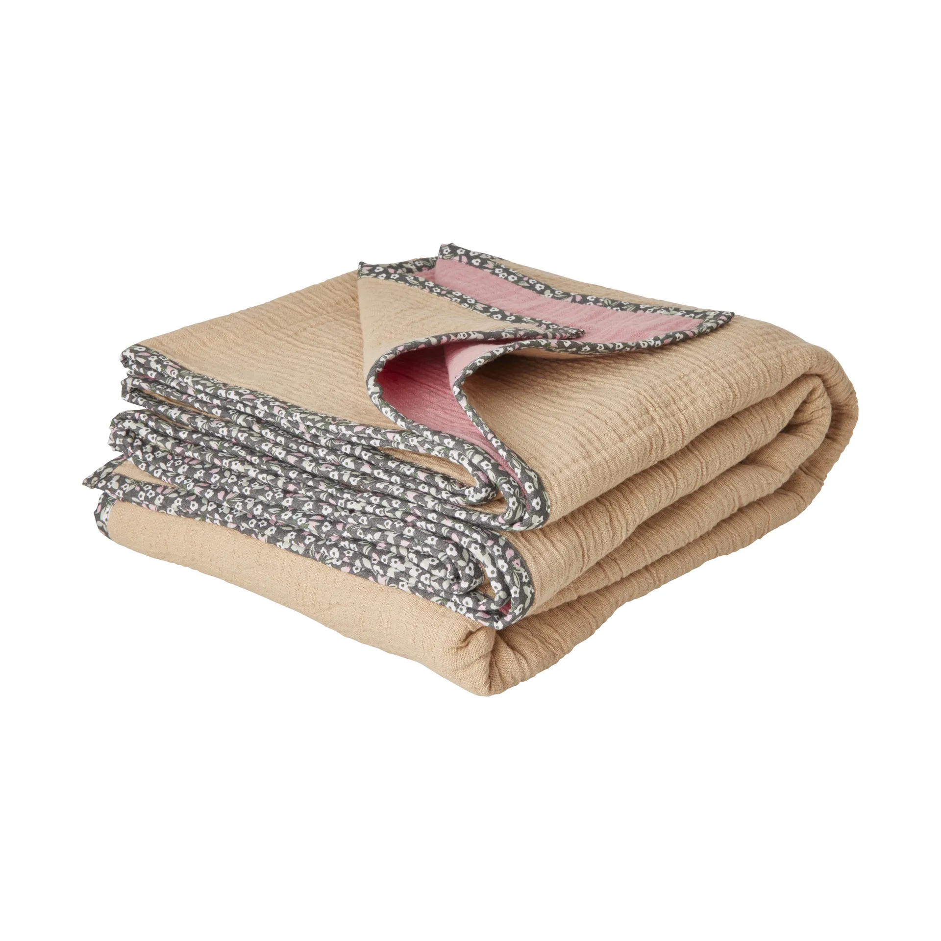Rice cotton blanket 140x200 cm, Sand RICE