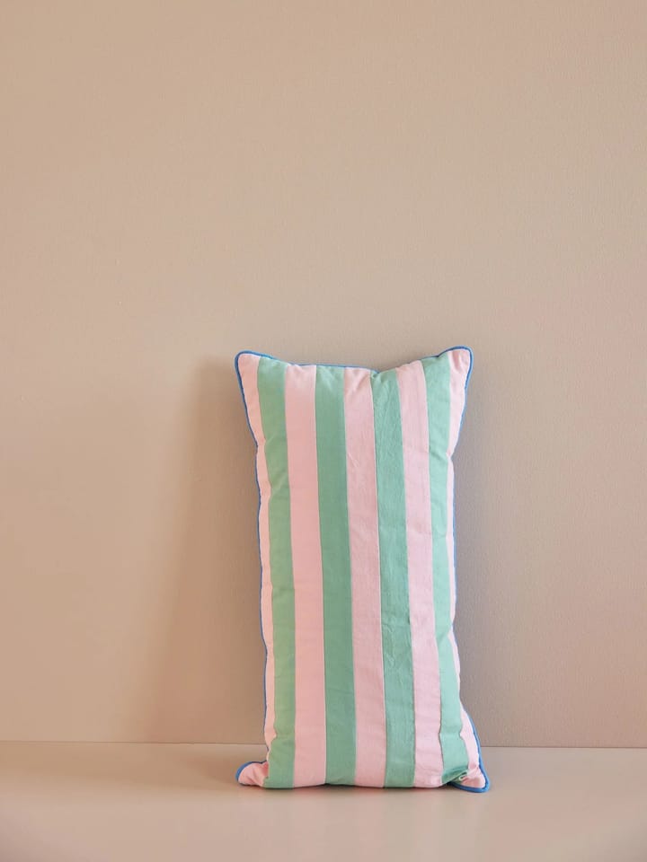 Rice cushion striped 30x60 cm, Pink-green RICE