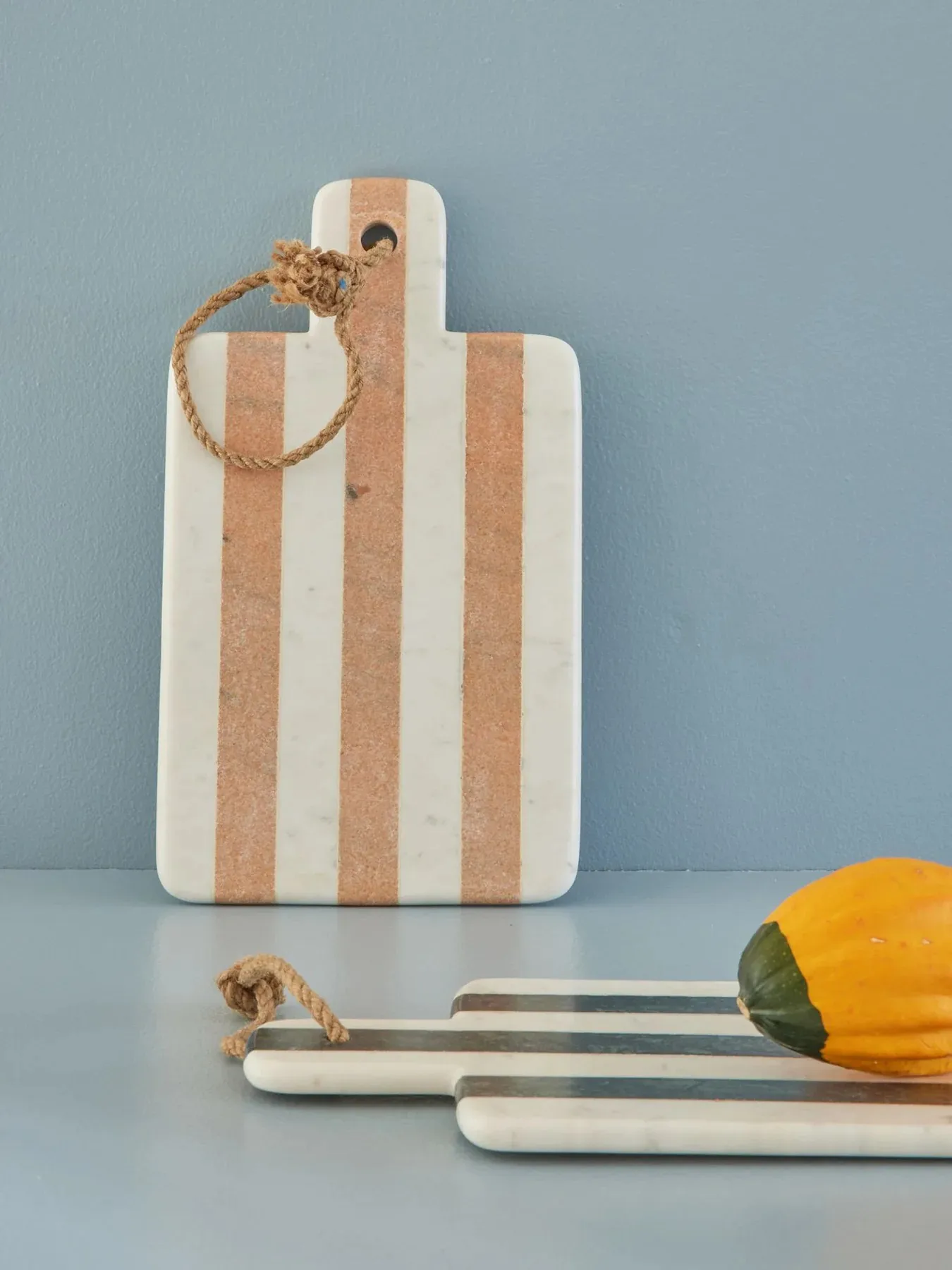 Rice cutting board - marble 20x35.5 cm, Pink stripes RICE