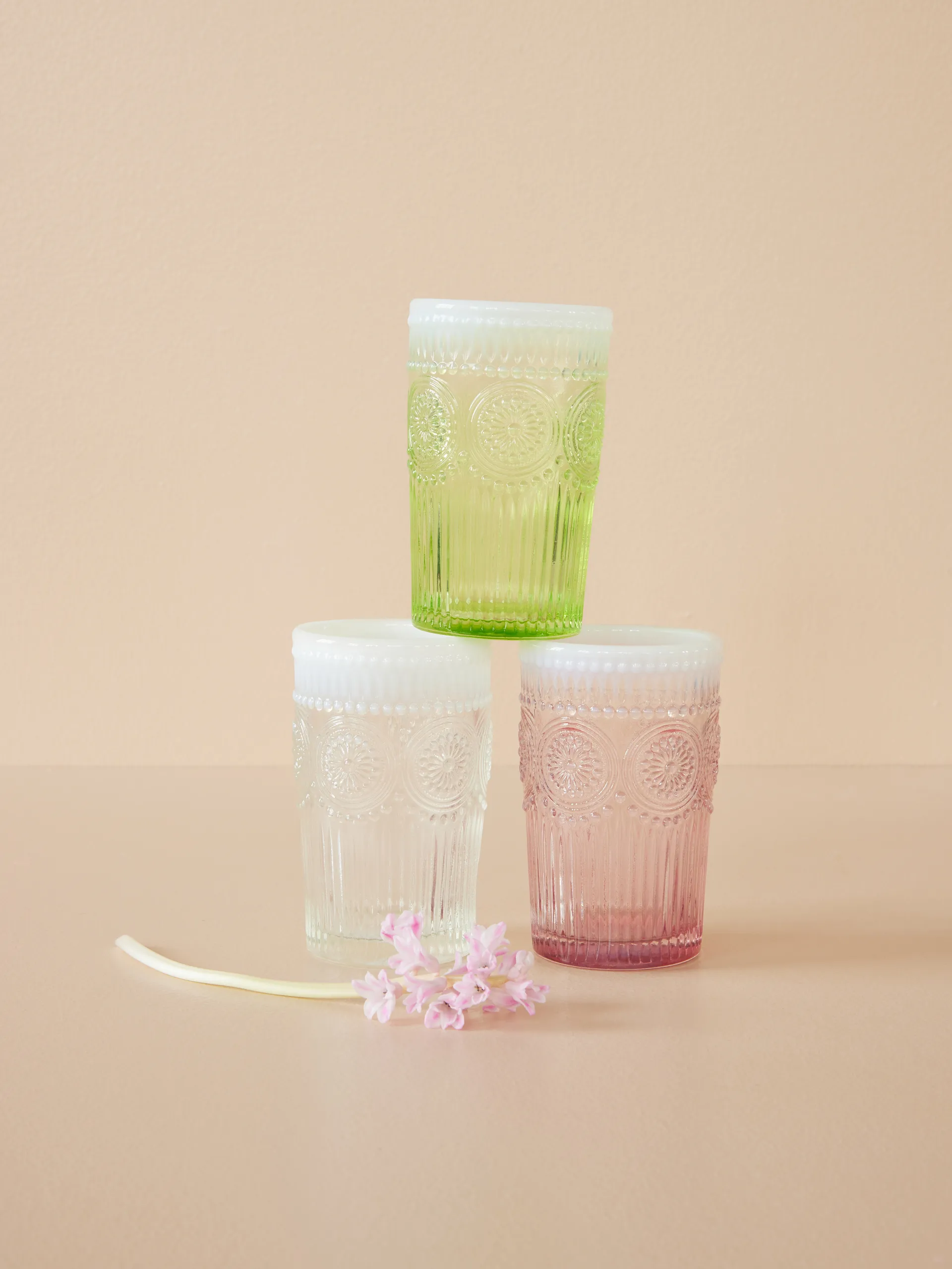 Rice drinking glass 34 cl, Green RICE