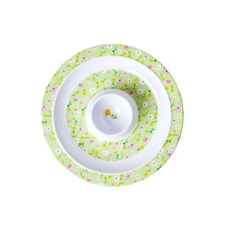 Rice egg cup melamin - Green spring flower - RICE