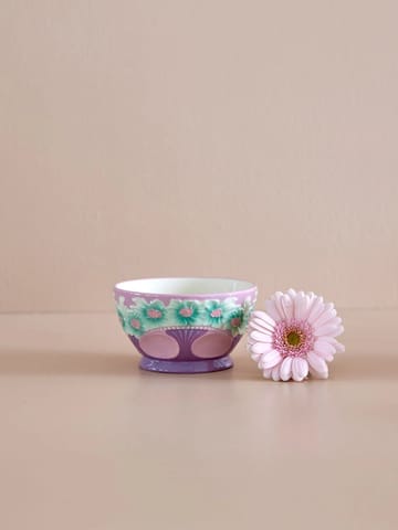 Rice Embossed Flower ceramic bowl Ø12 cm - Lavender - RICE