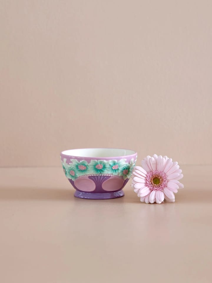 Rice Embossed Flower ceramic bowl Ø12 cm, Lavender RICE