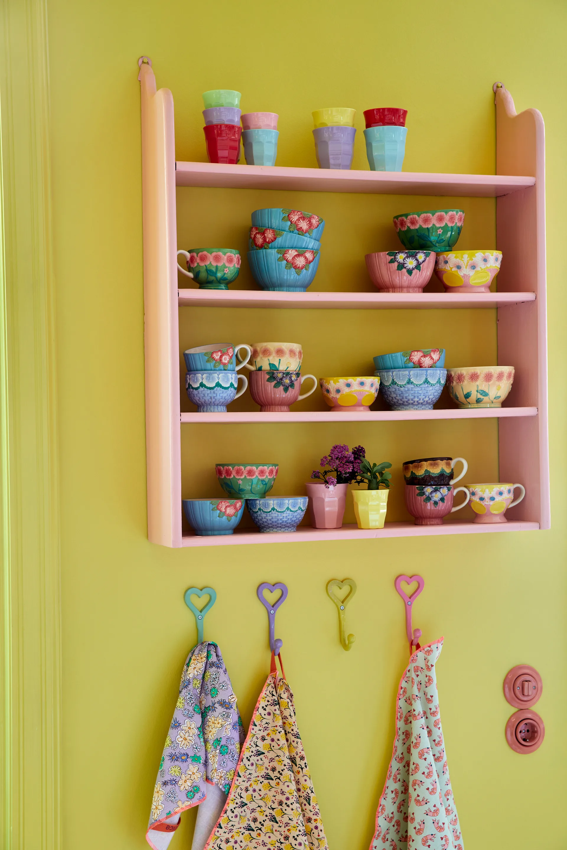 Rice Embossed Flower ceramic bowl Ø12 cm, Mint RICE