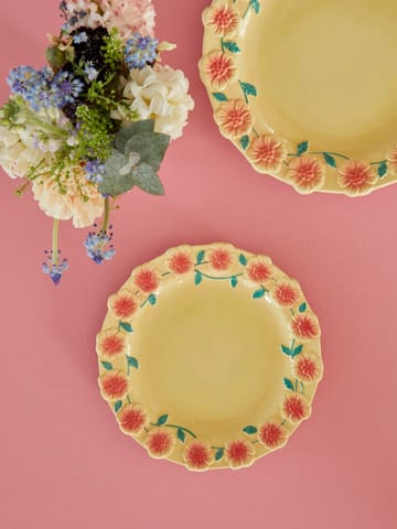 Rice Embossed Flower small plate Ø20 cm - Creme - RICE