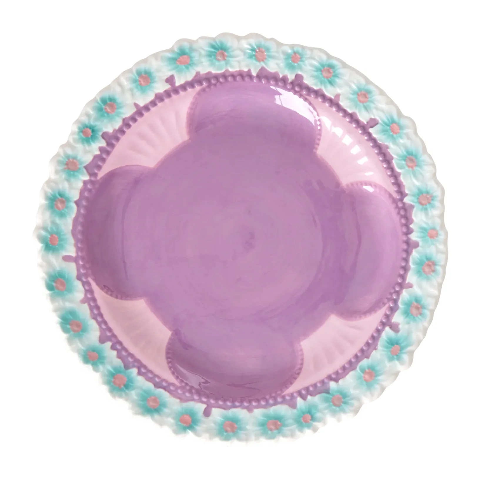 Rice Embossed Flower small plate Ø20 cm, Lavender RICE