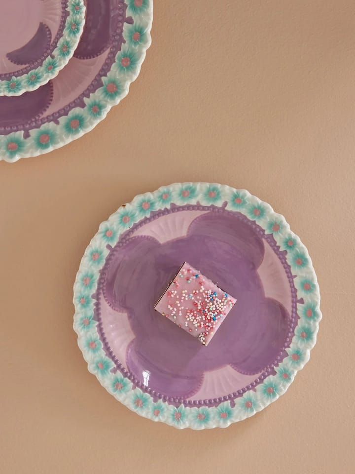 Rice Embossed Flower small plate Ø20 cm, Lavender RICE