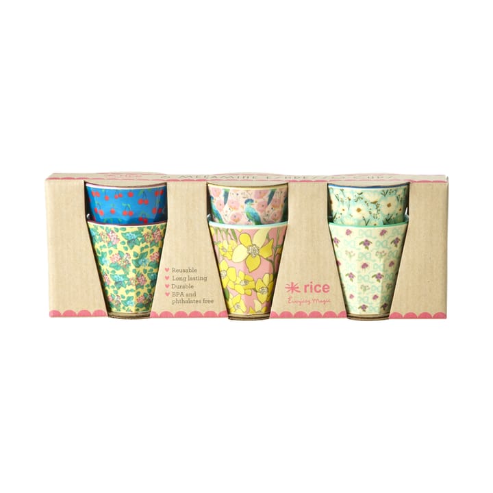 Rice espresso cup melamine 8 cl 6-pack - Show youre true colors - RICE