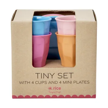 Rice espresso cup melamine giftbox 4-pack - Multicolor - RICE