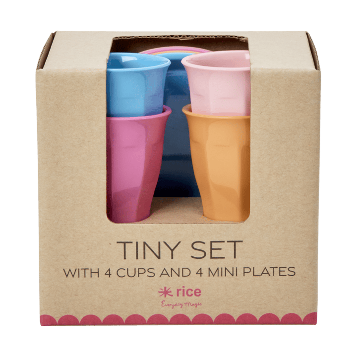 Rice espresso cup melamine giftbox 4-pack - Multicolor - RICE
