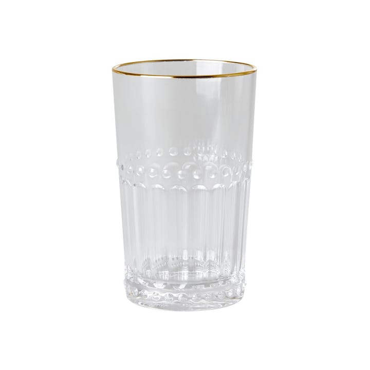 Rice glass acrylic 43 cl - Clear-gold edge - RICE