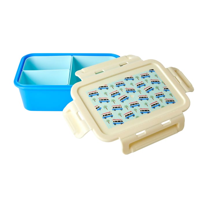 Rice lunch box with 3 compartments - Cars-blue - RICE