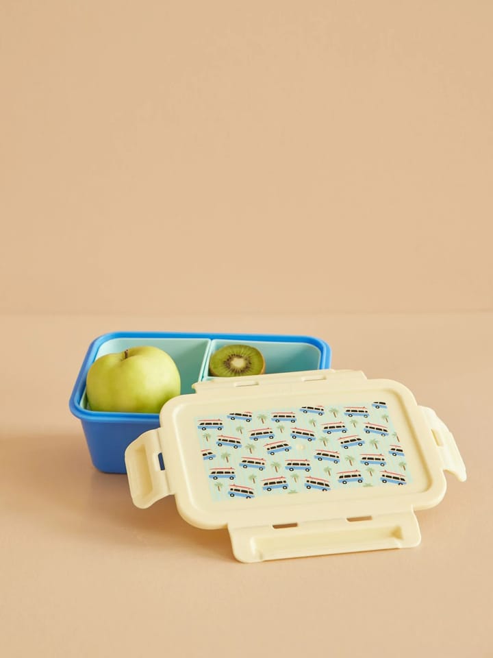 Rice lunch box with 3 compartments, Cars-blue RICE