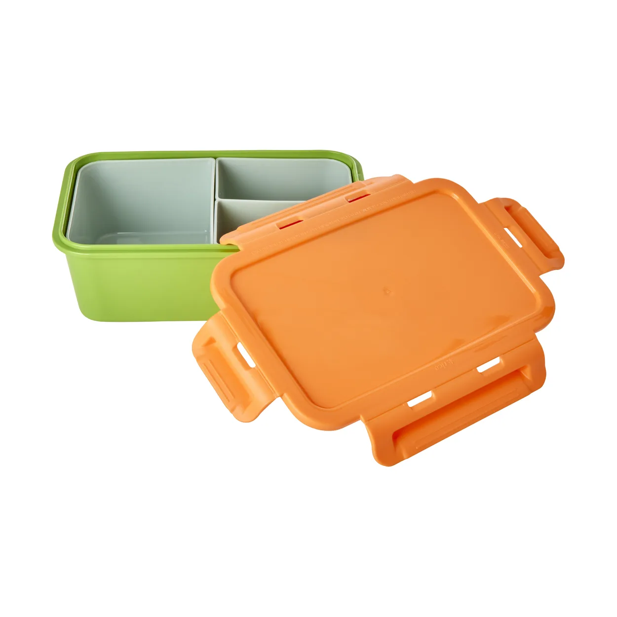 Rice lunch box with 3 compartments Green | Scandinavian Design | Lunch boxes & food containers | Green