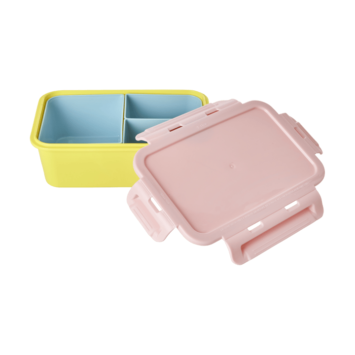 Rice lunch box with 3 compartments - Soft yellow - RICE