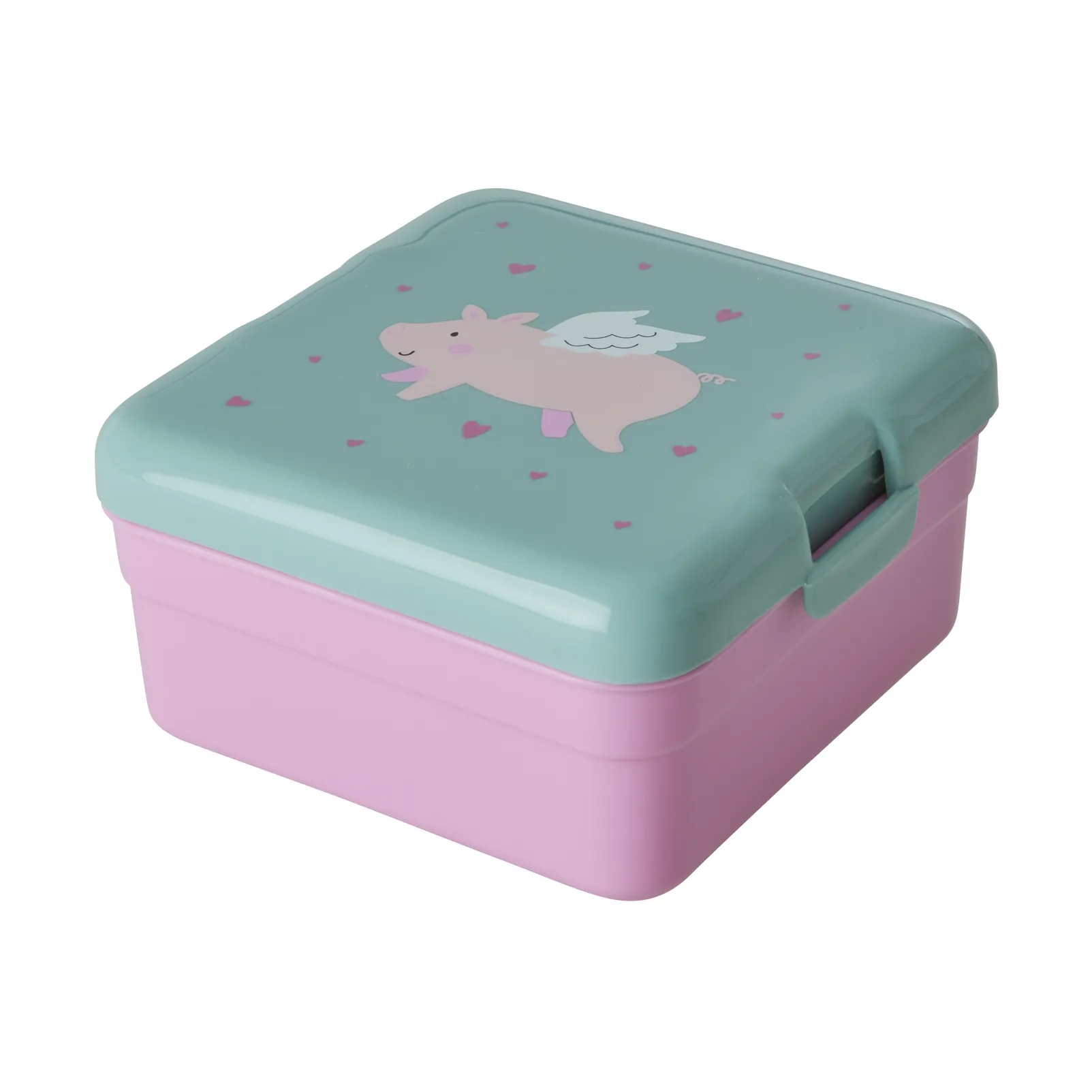 Rice lunchbox 13.5x14 cm, Flying pig RICE