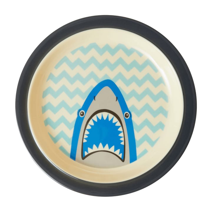 Rice melamin children's plate Ø22 cm - Shark - RICE
