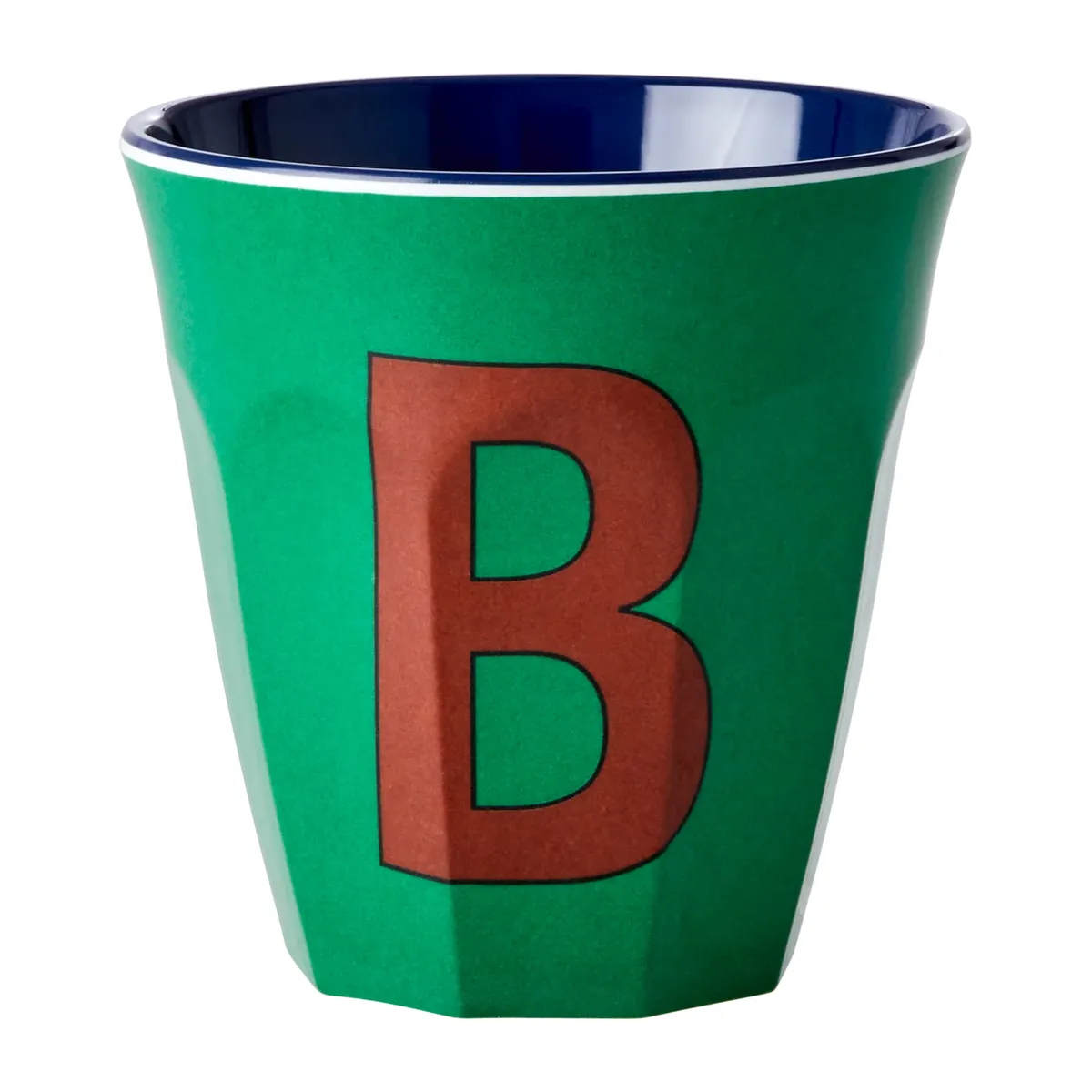 RICE Rice melamin cup medium letter - B 30 cl Forest green