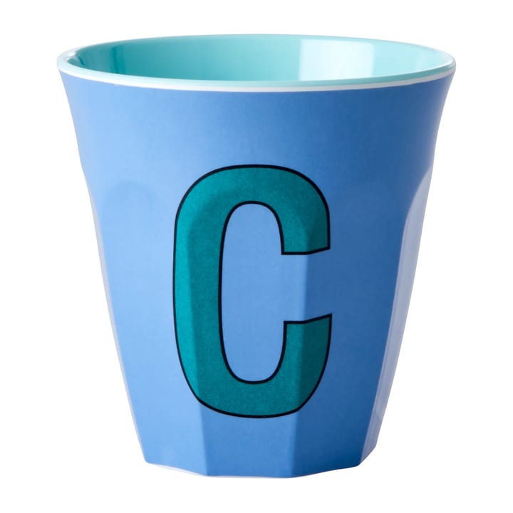 Rice melamin cup medium letter -  C 30 cl - New dusty blue - RICE