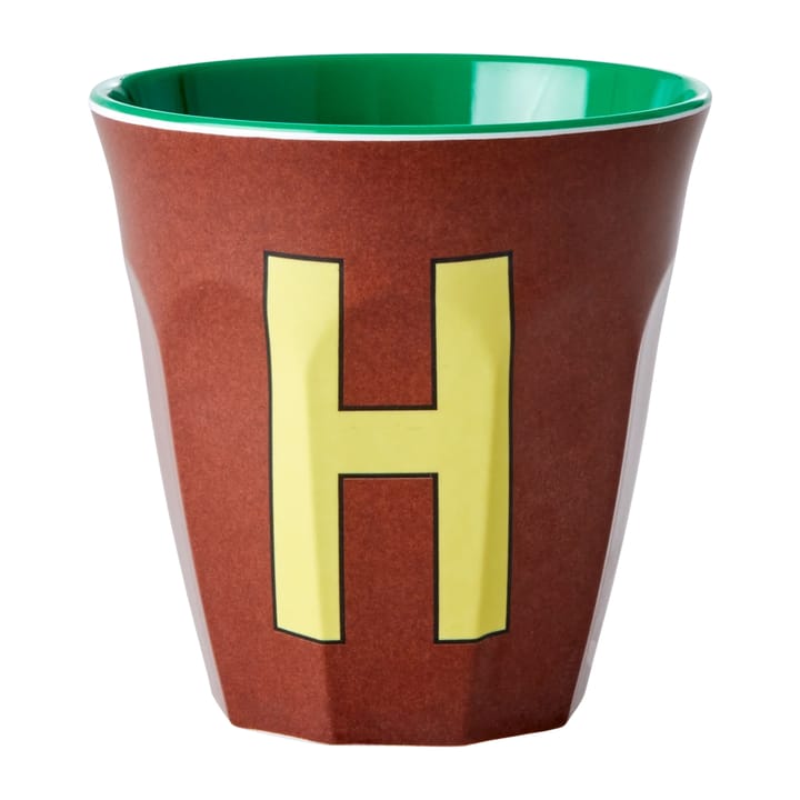 Rice melamin cup medium letter -  H 30 cl - Brown - RICE