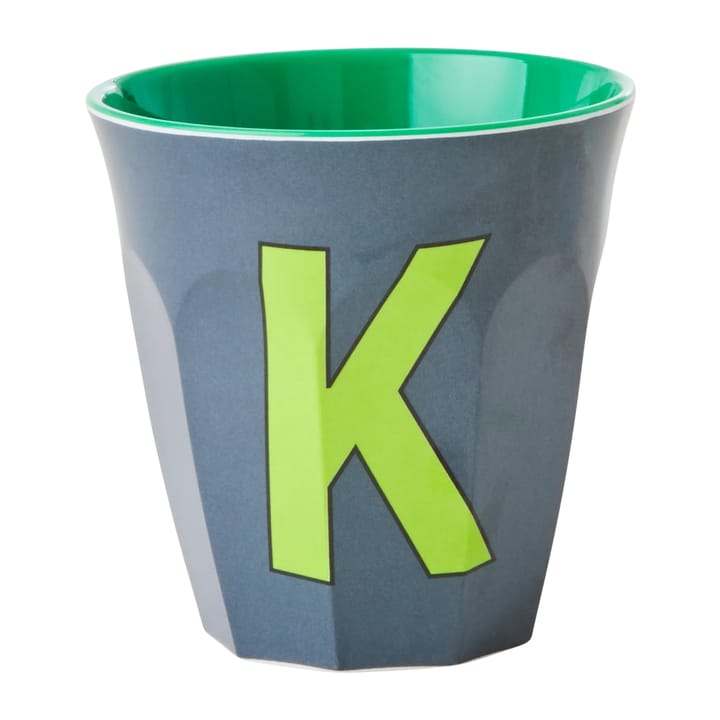 Rice melamin cup medium letter -  K 30 cl - Dark grey - RICE