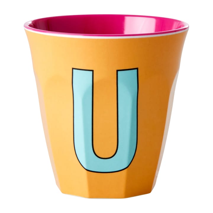 Rice melamin cup medium letter -  U 30 cl - Apricot - RICE